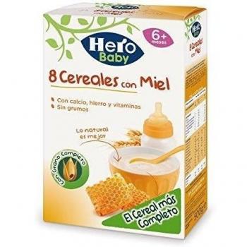 Hero Baby Papilla 8cereales con Miel 500grs