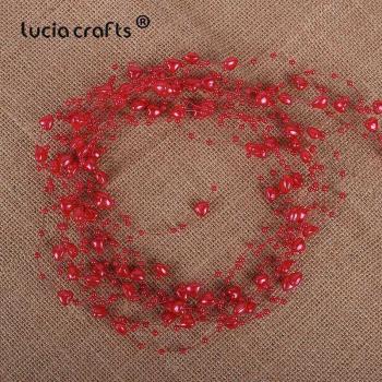 3pcs 1.3m Pearl Heart Beads Wedding Garland