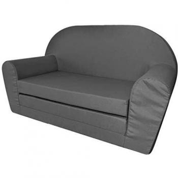 Light Grey Flip-Out Lounge Chair for Children