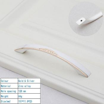 High Grade European Style Silver Bedroom Interior Door Handles