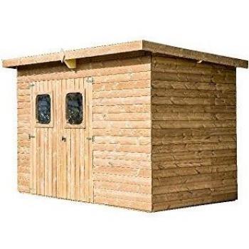 Habrita Foresta Abri THEORA en Bois Massif sans Plancher, Toit Mono Pente 7,33 m²