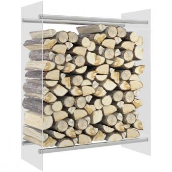 Organisateur de Bois de Chauffage 80x35x100 cm Verre Trempé