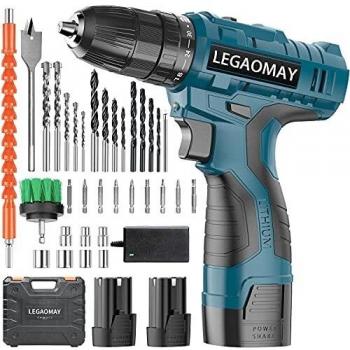 16.8V Cordless Drill with 2 Speed Settings and 30+1 Torque