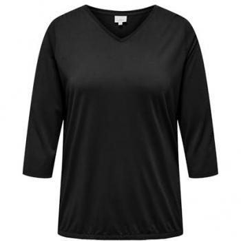 ONLY CARMAKOMA 3/4-Arm-Shirt CARCARLINNE V-NECK 3/4 TOP JRS BF
