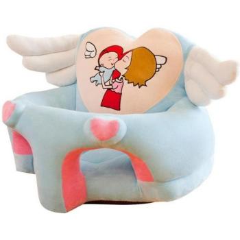 Crystal Velvet Cartoon Children Sofa Cover with Wings for Baby Chair