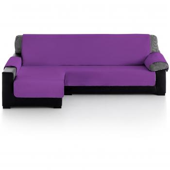 Funda Acolchada para Sofá Chaise Longue Izquierdo 280x200 cm Lila