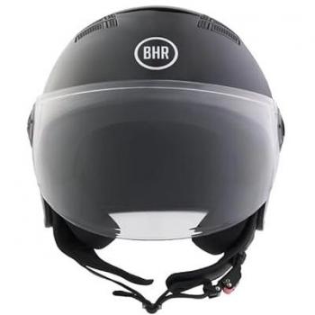 Casco Moto Jet BHR 834 Flow Nero Metallic Taglia Medium