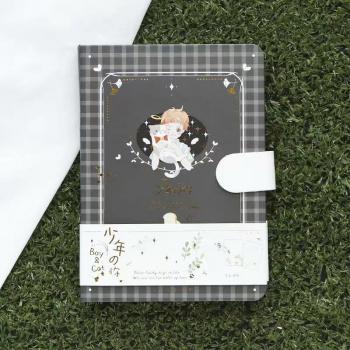 A6 Boy and Cat Planner Notebook