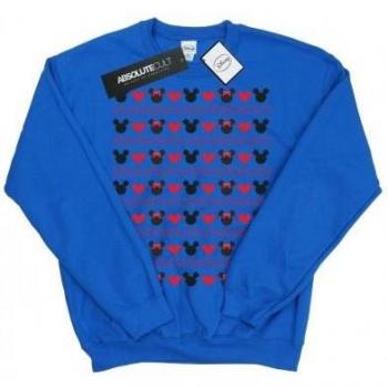 Sudadera Disney Niñas Mickey y Minnie Corazones Navideños 6-7 Azul Real