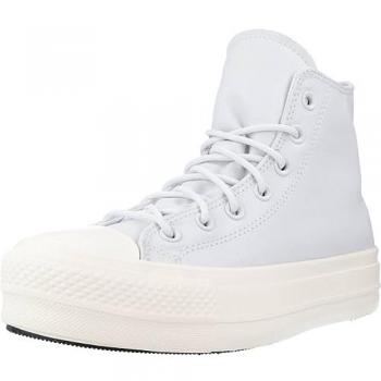 Chaussures Converse Chuck Taylor All Star Plateforme Elevée Luxe Bleu Femme