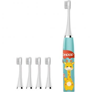 Cartoon Deer Electric Toothbrush for Children with Extra Brush Heads