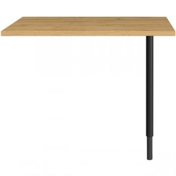 GERMANIA Profi 3.0 Eckverbindungsplatte, 90 Grad, Graphit/Schwarz, 80x80x80 cm