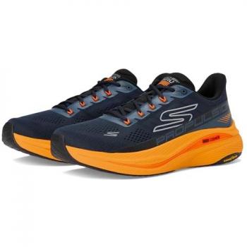 Skechers Sneakers Max Cushioning Propulsion Blu Arancio Uomo 44