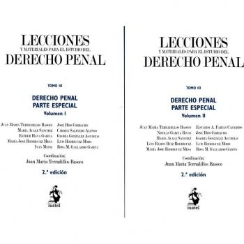 Lecciones y materiales para el est. Delderecho penal, Vol III (Tapa blanda).
