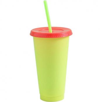 Taza Termosensible con Pajita