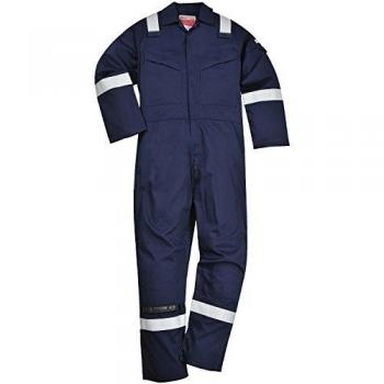 Biz Flame Men's Flame Resistant Super Lightweight Antistatic Coverall