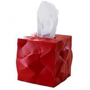 Essey Wipy Cube Tissue Box, 13x13x13 cm, rot