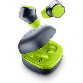 AQL Evade Bluetooth‑In‑Ear‑Headset mit Ladecase – Lime‑Farbe, starke Bässe, Geräuschunterdrückung