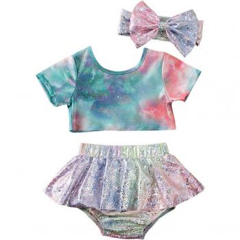Conjunto de Bikini Colorido para Recién Nacidos 6M-4T