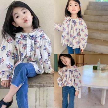 Autumn Kids' Floral Doll Shirt 3-8 Years