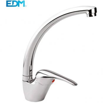 Rubinetto Monocomando EDM per Lavabo con Becco Alto