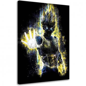 Affiche murale en toile multicolore de Vegeta (Dragon Ball)