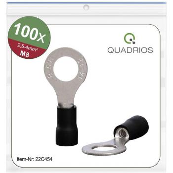 Cosse à oeillet noire 22C454 section 4.0 mm²