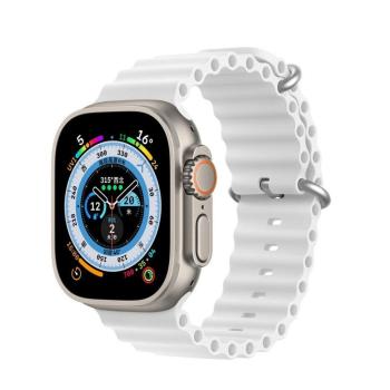 Bracciale in Silicone W Dux Ducis – 45 mm, 44 mm, 42 mm, Bianco