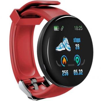 D18 Multi-Functional Fitness Smart Bracelet: Color LCD, HR/BP Monitoring, Waterproof, Step Counting, Call & Message Alerts