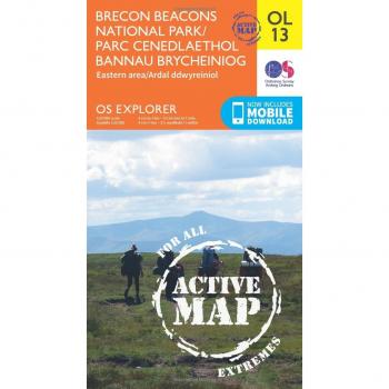 Ordnance Survey Map of Brecon Beacons National Park (Eastern Area)