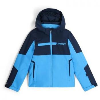 Chaqueta de esquí aislada Spyder Challenger para niño, azul etéreo, 14 años