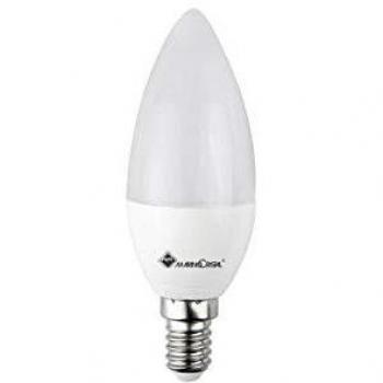 Lampadina a LED Eco Oliva, 5W, 3000K, 450 lumen, forma oliva, 230V, attacco E14