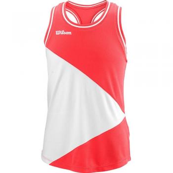Wilson Team II Tanktop Mädchen – Feuerrot (Koralle)