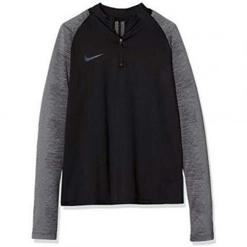 Nike Jungen Strikethrower Dri‑FIT Drill Langärmel, Schwarz/Schwarz/Wolfgrau/Anthrazit, S