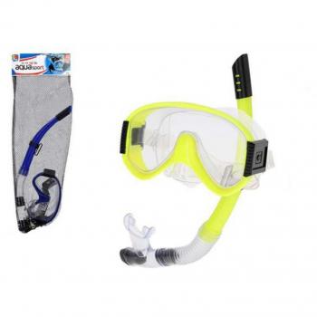 Set de gafas de buceo y tubo Colorbaby en colores amarillo y azul