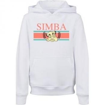 F4NT4STIC Disney König der Löwen Simba Streifen Hoodie für Mädchen, weiß, Gr. 146/152