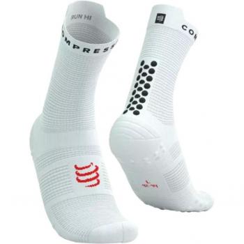 Calze Compressport Pro Racing V4.0 Run High Bianco Nero