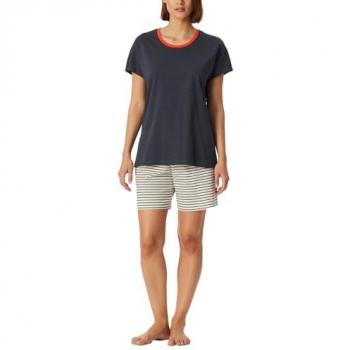 Schiesser Shorty Pyjama für Damen in Grau
