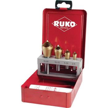 4-Piece Ruko HSS Countersink Tool Collection