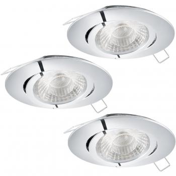 CHROM LIGHTING STEP DIM 3XINBOUW 10 W LED 3000 K