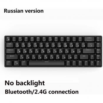 Clavier de jeu Bluetooth 2.4GHz, mécanique, sans fil, interrupteurs bleu/rouge/marron, pour Mac, Windows, Android