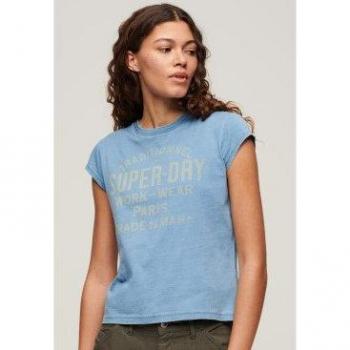 Camiseta de Manga Casquillo Superdry para Mujer