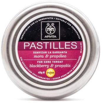 Apivita Pastillas Mora y Propoleo 45 g