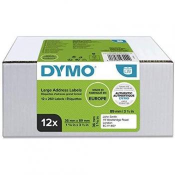 Dymo LabelWriter Large Address Labels 36mmx89mm Pack of 12