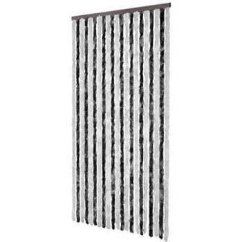 Insect Protection Curtain Grey and White 100x220 cm Chenille