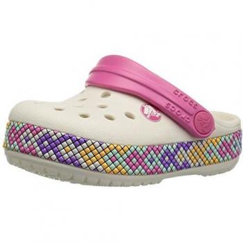 Weißes Crocs Gallery Clog Set für Kinder 25-26