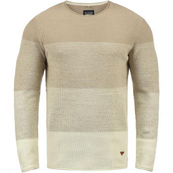 Blend Benno Herren Pullover Feinstrick Rundhalsausschnitt 100% Baumwolle, Größe:S, Farbe:Beige Brown