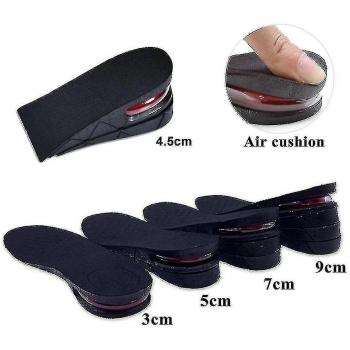 Semelle intérieure avec coussin élévateur réglable 3-9 cm