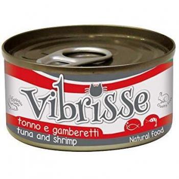 Vibrisse Tonno e Gamberi Alimento Umido per Gatti