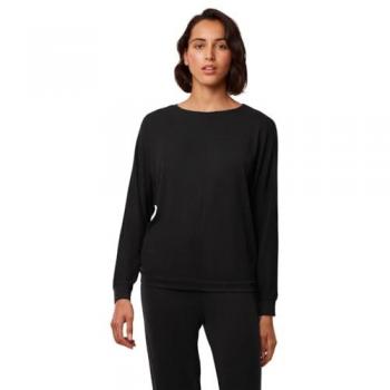 Triumph Damen Pyjama-T-Shirt Cozy Comfort Schwarz Regular Fit